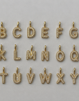 Letterina Zirconata Media in Gold - per collona magnetica e non