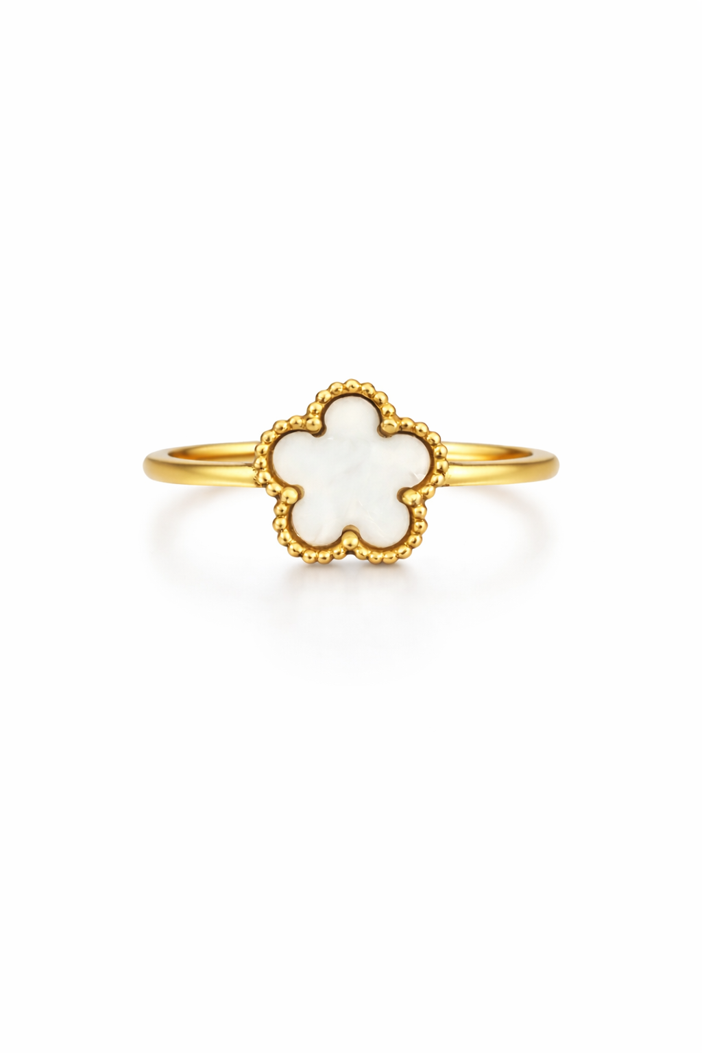 Anello Fiore Bianco